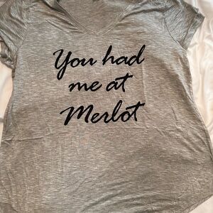 Cute Tshirt in Gray with Black Logo